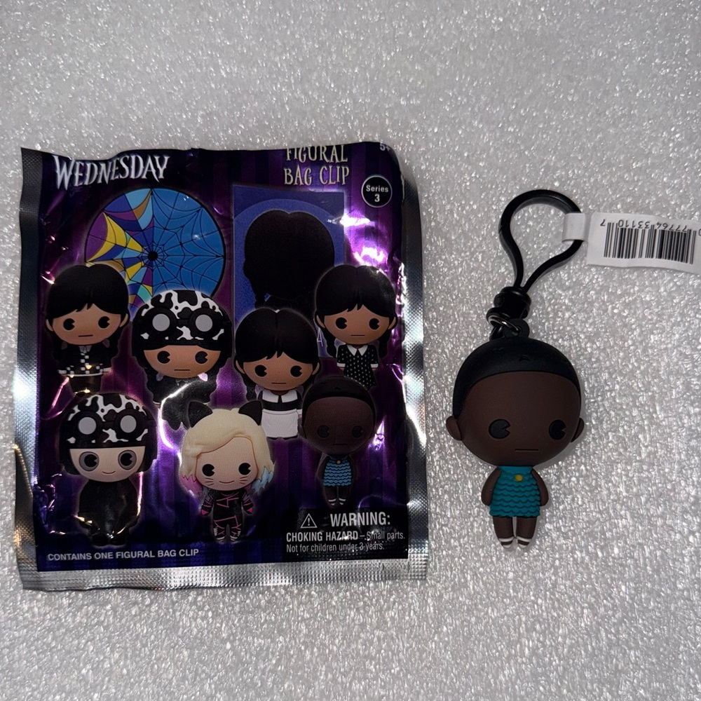 Wednesday Bianca Barclay Figural Bag Clip